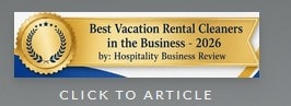 Best Vacation Rental Cleaners in the Business 2026 — Hospitality Business Review. Click to article.